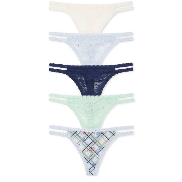 Victoria's Secret Lace Panties Set - Multicolor - Picture 1 of 6